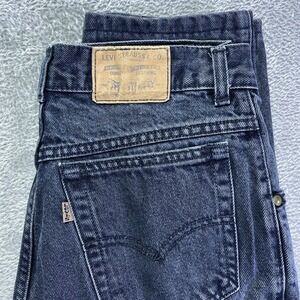 Vtg Levi Strauss & Co. Women's Black Jeans Size 11 Denim Pants‎ Y2K Streetwear